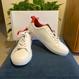 Guess White and Red Men's Leather Sneakers BNIB euro 45 US 12
